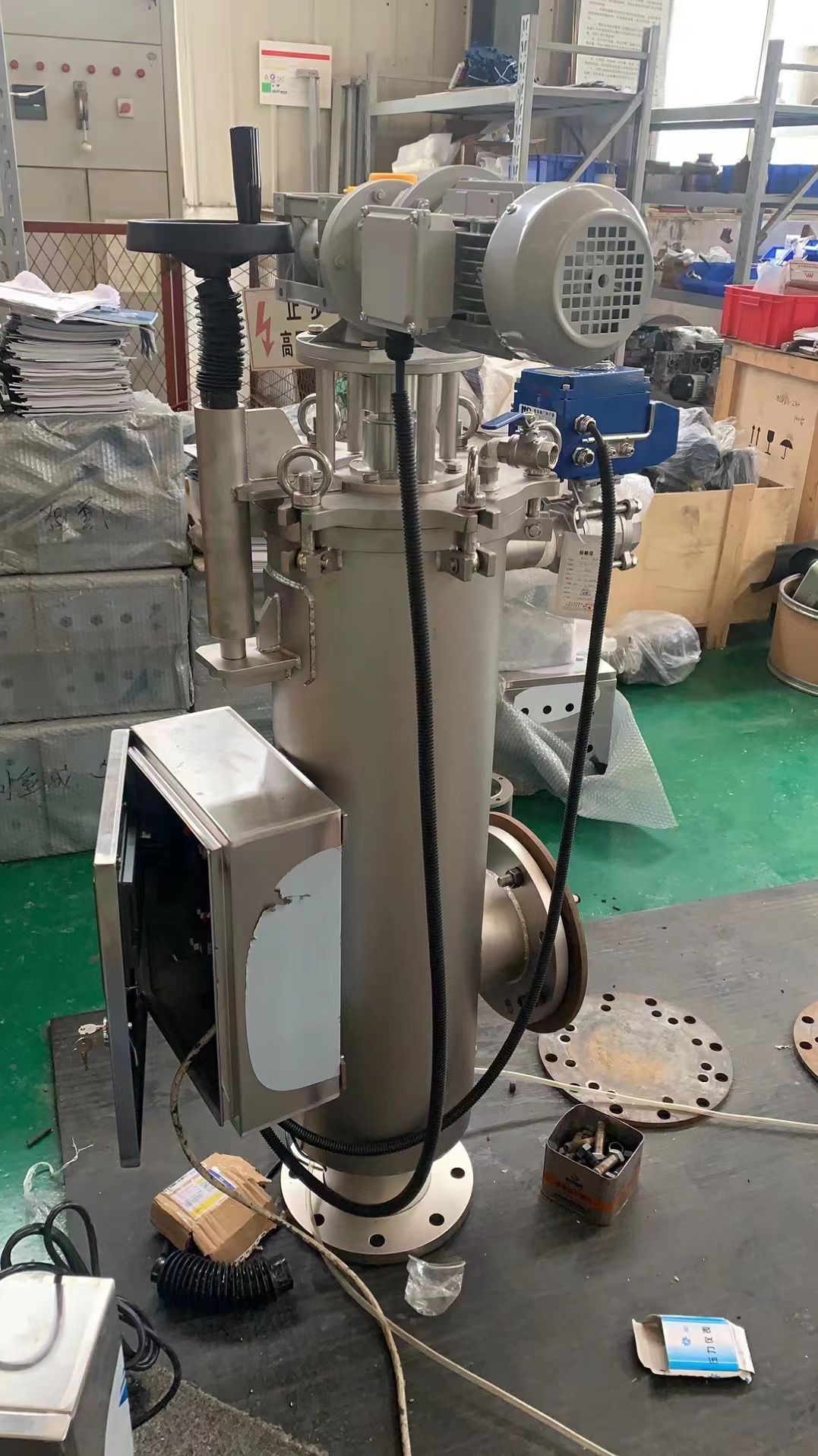 不銹鋼材質PLC智能控制刷式自清洗過濾器 不銹鋼材質PLC智能控制刷式自清洗過濾器